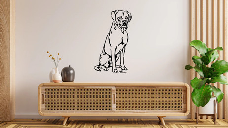 Produktbild von Boxer Wandtattoo Wandbild Wandsticker Wandaufkleber Wanddekoration