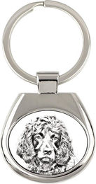 Produktbild von Boykin Spaniel, Swamp Poodle - keychain with a dog, keychain with a print, personalized pendant from the Art-Dog brand silber