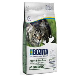 Produktbild von Bozita Active & Sterilised Grain Free Lamm Katzentrockenfutter - 10 kg