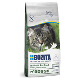 Produktbild von Bozita Active & Sterilised Katzentrockenfutter mit Lamm - 2 kg