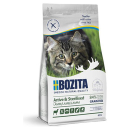 Produktbild von Bozita Active & Sterilised Katzentrockenfutter mit Lamm - 400 g