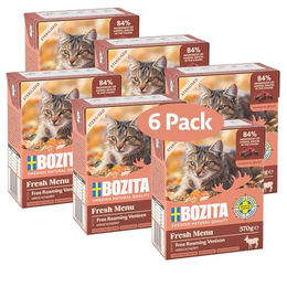 Bozita Cat Häppchen in Gelee Sterilised mit Hirsch - 6 x 370 g – Bild 1 von 6