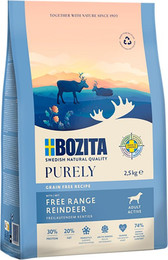 Produktbild von Bozita Dog Purely Adult Active Grain Free Rentier - 2 x 11 kg