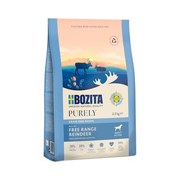 Produktbild von Bozita Dog Purely Adult Active Grain Free Rentier - 2,5 kg