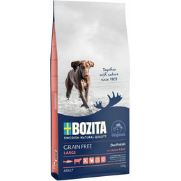 Produktbild von Bozita Grain Free Lachs & Rind Large - 2 x 12 kg