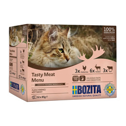 Produktbild von Bozita Häppchen in Gelee Fleisch-Menü - 12 x 85 g