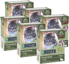 BOZITA Häppchen in Gelee Kaninchen - 6 x 370 g – Bild 1 von 2