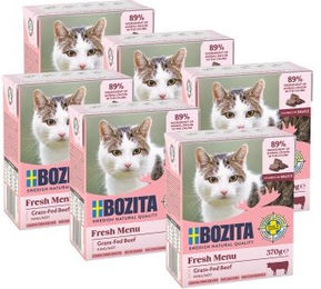 BOZITA Häppchen in Soße Rind - 6 x 370 g – Bild 1 von 2