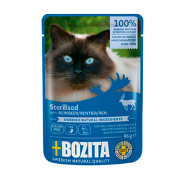 Produktbild von Bozita Häppchen in Soße Sterilised Rentier - 12 x 85 g
