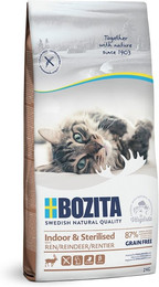 Produktbild von Bozita Indoor & Sterilised Grain Free Reindeer Katzentrockenfutter Sparpaket 2 x 2 Kilogramm