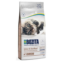 Produktbild von Bozita Indoor & Sterilised Grain Free Rentier Katzentrockenfutter - 2 x 10 kg