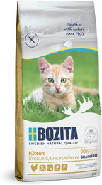 Produktbild von Bozita Kitten Grain Free Chicken Katzentrockenfutter Sparpaket 2 x 2 Kilogramm