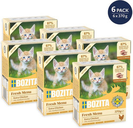 Produktbild von Bozita Kitten Häppchen in Soße mit Hühnchen - 6 x 370 g