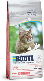Produktbild von Bozita Large Wheat Free Lachs Katzentrockenfutter - 2 x 2 kg