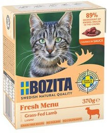 Produktbild von BOZITA Nassfutter Katze, Adult, Häppchen in Sauce Lamm 6x370 g