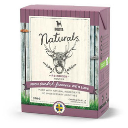 Produktbild von Bozita Naturals Happen in Gelee Rentier - 6 x 370 g