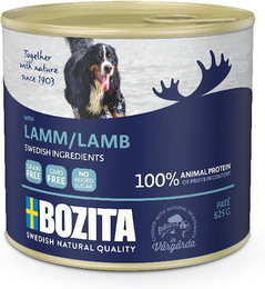 Produktbild von Bozita Paté 625 Gramm Hundenassfutter Sparpaket 24 x 625 Gramm mit Lamm