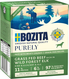 Produktbild von Bozita Purely Paté mit Rind & Elch - 6 x 370 g
