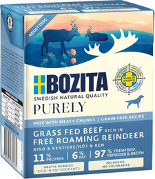Produktbild von Bozita Purely Paté mit Rind & Rentier - 6 x 370 g