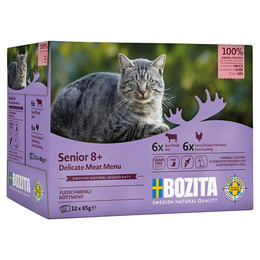 Produktbild von Bozita Senior 8+ Häppchen in Sauce mit Fleisch - 12 x 85 g