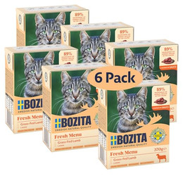 Produktbild von Bozita Tetra Häppchen in Sauce mit Lamm - 6 x 370 g