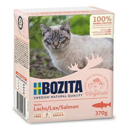 Produktbild von Bozita Tetra Häppchen in Soße mit Lachs - 6 x 370 g