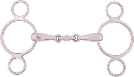 Produktbild von BR 3Ringtrense doppelt gebrochen 18mm massiv rostfrei