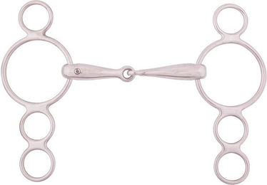 Produktbild von BR 4Ringtrense einfach gebrochen 18mm massiv rostfrei