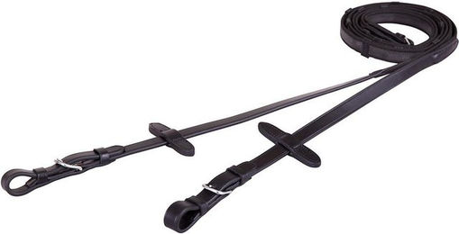 Produktbild von BR antislip Gurtzügel gummiert 19 mm Warmblut Schwarz/Silber