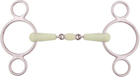 Produktbild von BR doppelt gebrochene 3-Ringtrense Apple Mouth 18 mm