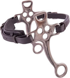 Produktbild von BR Hackamore Gebiss für Pferd mit Leder und Edelstahl