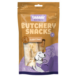 Produktbild von Braaaf Hundesnack Butchery Kaninchenpfoten - 100 g