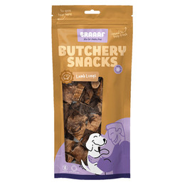 Produktbild von Braaaf Hundesnack Butchery Lammlungen - 85 g