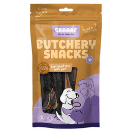 Produktbild von Braaaf Hundesnack Butchery Rinderkopfhaut mit Fell - 150 g