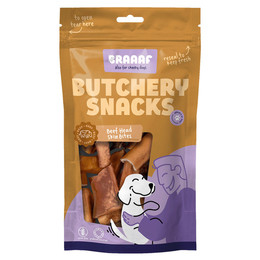 Produktbild von Braaaf Hundesnack Butchery Rinderkopfhautstücke - 150 g