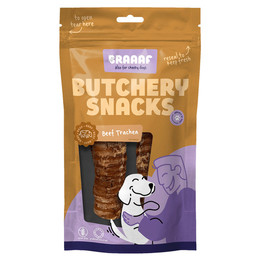 Produktbild von Braaaf Hundesnack Butchery Rinderluftröhre - 85 g