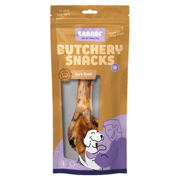 Produktbild von Braaaf Hundesnack Butchery Schweineknochen