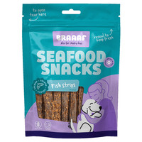 Produktbild von Braaaf Hundesnack Seafood Lachs Fisch Streifen - 70 g