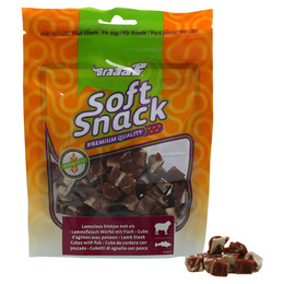 Produktbild von Braaaf Lamb Steak Cubes with Fish Trockenfutter für Hunde