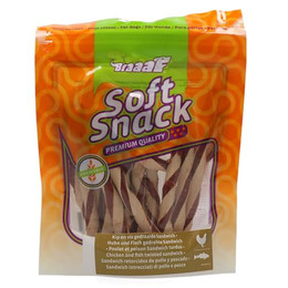 Produktbild von Braaaf Soft Snack Gedrehte Sandwich Huhn & Fisch - 85 g