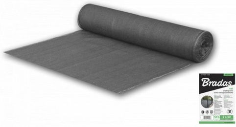 Produktbild von Bradas Schutznetz Schattiergewebe 55% 1m x 25m grau - 25 m