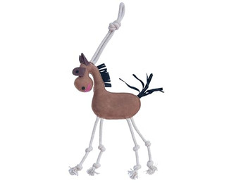 Produktbild von Brama-West Pferdespielzeug Doodle aus Wildleder, Jute und Baumwolle - 1 Stk.