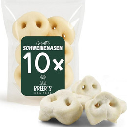 Produktbild von Breers Pet Food Gepuffte Schweinenasen 10 Stück Kausnack Hundeleckerlie, 10St., Harter Kauartikel, Leckerli getreidefrei, Hundesnack zuckerfrei