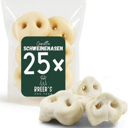 Breers Pet Food Gepuffte Schweinenasen 25 Stück Kausnack Hundeleckerlie, 25St., Harter Kauartikel, Leckerli getreidefrei, Hundesnack zuckerfrei – Bild 1 von 5