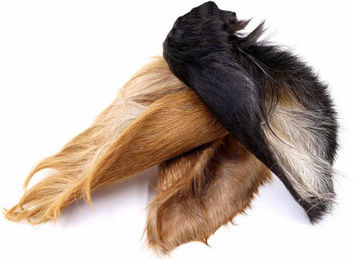 Produktbild von Breers Pet Food Rinderohren mit Fell getrocknet 1 kg Kausnack Hundeleckerlie, Harter Kauartikel, Leckerli getreidefrei, Hundesnack zuckerfrei