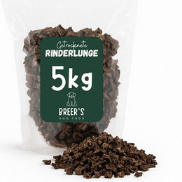 Breers Pet Food Trainingshappen getrocknet Rinderlunge 5 Kg Kausnack Hundeleckerlie, Belohnung für: Hunde, Harter Kauartikel, Leckerli getreidefrei, Hundesnack zuckerfrei – Bild 1 von 5