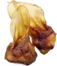 Produktbild von Breers Pet Food XXL Rinderohren mit Muschel getrocknet 1 kg Kausnack Hundeleckerlie, Harter Kauartikel, Leckerli getreidefrei, Hundesnack zuckerfrei