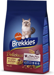 Produktbild von Brekkies Delicious Huhn, Truthahn & Gemüse - 4 x 3 kg