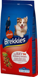 Produktbild von Brekkies Mix Beef Trockenfutter für ausgewachsene Hunde - 2 x 15 kg