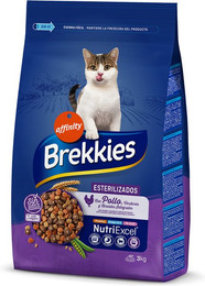 Produktbild von Brekkies Sterilized Trockenfutter für kastrierte Katzen - 4 x 3 kg